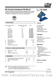DK400-B10 datasheet pdf LEM