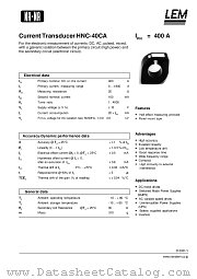 HNC-40CA datasheet pdf LEM