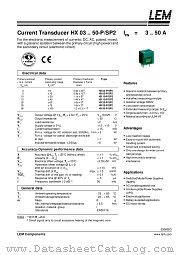HX50-P/SP2 datasheet pdf LEM