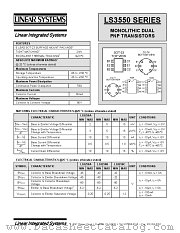 LS3550 datasheet pdf Linear Systems