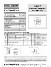 LS320 datasheet pdf Linear Systems