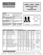 LS350 datasheet pdf Linear Systems