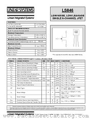 LS846 datasheet pdf Linear Systems