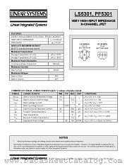 PF5301 datasheet pdf Linear Systems