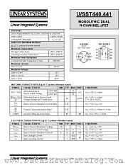 SST441 datasheet pdf Linear Systems