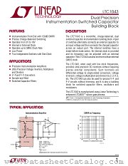 LTC1043 datasheet pdf Linear Technology