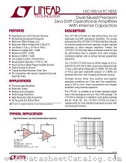 LTC1051 datasheet pdf Linear Technology