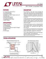 LTC1062 datasheet pdf Linear Technology