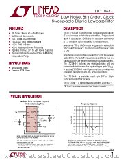 LTC1064-1 datasheet pdf Linear Technology