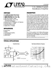 LT1210 datasheet pdf Linear Technology