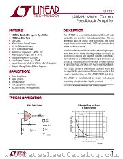 LT1227 datasheet pdf Linear Technology