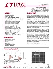 LT1352 datasheet pdf Linear Technology