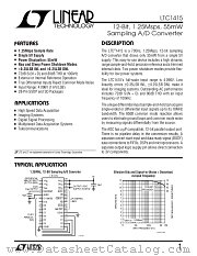 LTC1415 datasheet pdf Linear Technology
