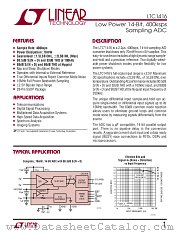 LTC1416 datasheet pdf Linear Technology