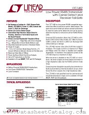 LTC1482 datasheet pdf Linear Technology