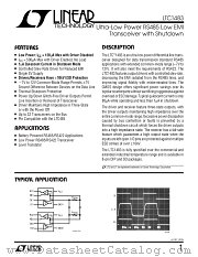 LTC1483 datasheet pdf Linear Technology