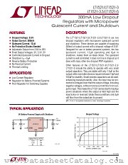 LT1521 datasheet pdf Linear Technology