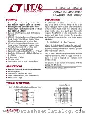 LTC1563-2 datasheet pdf Linear Technology