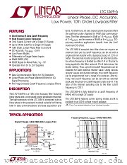 LTC1569-6 datasheet pdf Linear Technology