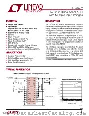 LTC1609 datasheet pdf Linear Technology