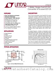LT1613 datasheet pdf Linear Technology