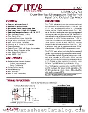 LT1637 datasheet pdf Linear Technology