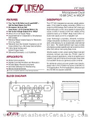 LTC1661 datasheet pdf Linear Technology