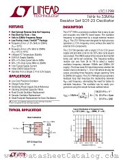 LTC1799 datasheet pdf Linear Technology