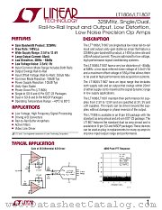 LT1806 datasheet pdf Linear Technology