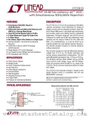 LTC2413 datasheet pdf Linear Technology