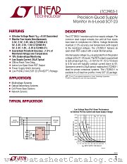 LTC2903-1 datasheet pdf Linear Technology