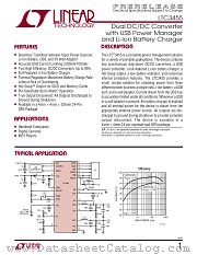 LTC3455 datasheet pdf Linear Technology