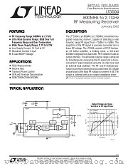 LT5504 datasheet pdf Linear Technology