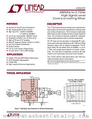 LT5522 datasheet pdf Linear Technology