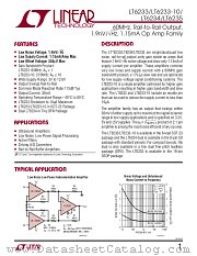 LT6233 datasheet pdf Linear Technology