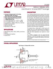 LT6300 datasheet pdf Linear Technology