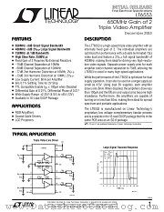 LT6553 datasheet pdf Linear Technology