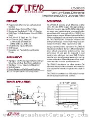 LT6600-20 datasheet pdf Linear Technology