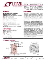 LT6700-1 datasheet pdf Linear Technology