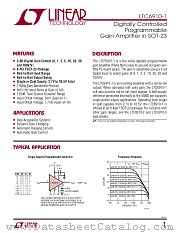 LTC6910-1 datasheet pdf Linear Technology