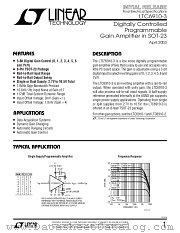 LTC6910-3 datasheet pdf Linear Technology