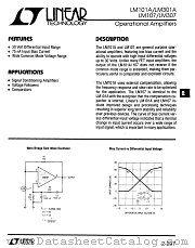 LM101A datasheet pdf Linear Technology