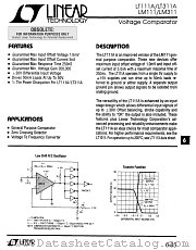 LM111 datasheet pdf Linear Technology
