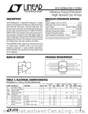 RH1028M datasheet pdf Linear Technology
