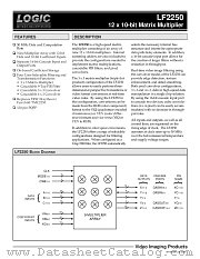 LF2250QC25 datasheet pdf LOGIC Devices Incorporated