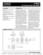 LF9502 datasheet pdf LOGIC Devices Incorporated