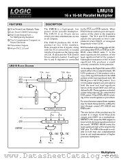 LMU18JC35 datasheet pdf LOGIC Devices Incorporated