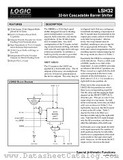LSH32JC32 datasheet pdf LOGIC Devices Incorporated