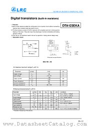 DTA123EKA datasheet pdf Leshan Radio Company