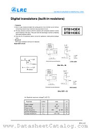 DTB143EC datasheet pdf Leshan Radio Company